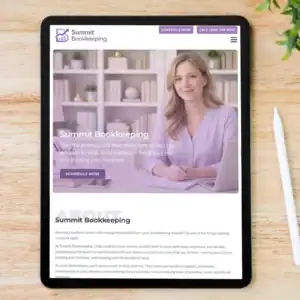 Bookkeeping Website Template (Landing Page)