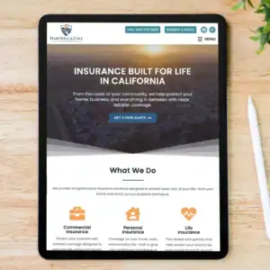 Insurance Agency Website Template (Landing Page)